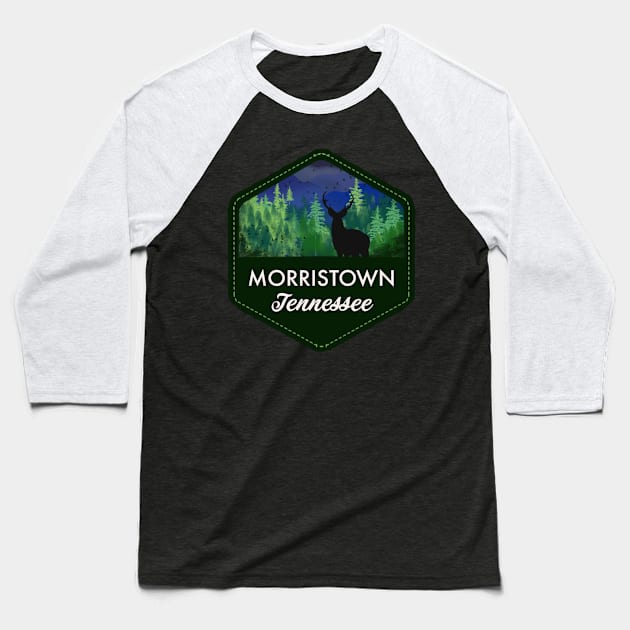 Morristown TN Badge Baseball T-Shirt by davidford83